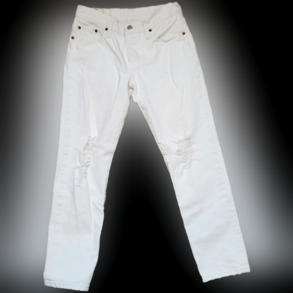 #K37 Levi Strauss & Co. Off- White Grunge Jeans